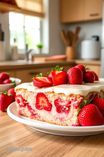 Easy Fresh Strawberry Sheet Cake Recipe steps