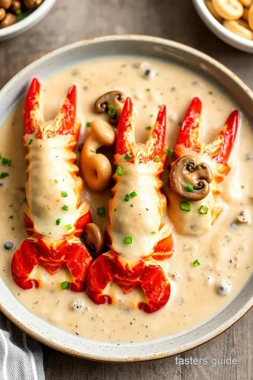 Best Langostino Mushroom Sour Cream Gravy Recipe presentation