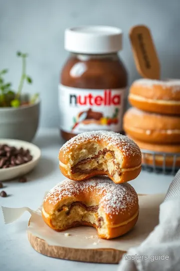 Fried Nutella Donuts: Fluffy & Decadent ingredients