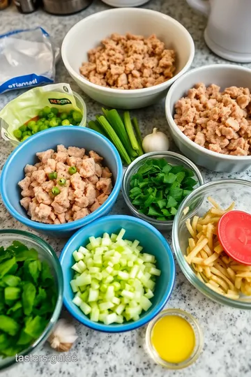 Savory Pork and Vegetable Wontons ingredients