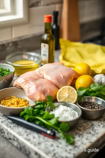 Lemon Herb Grilled Chicken Breast ingredients