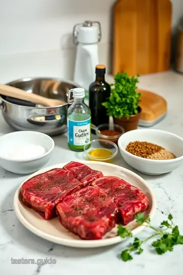 Perfectly Grilled T-Bone Steak ingredients