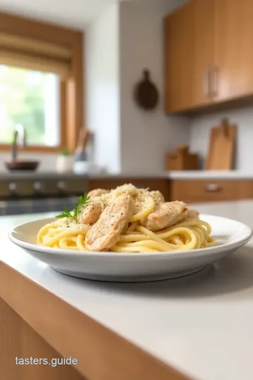 Chicken Alfredo with a Zesty Aroma steps