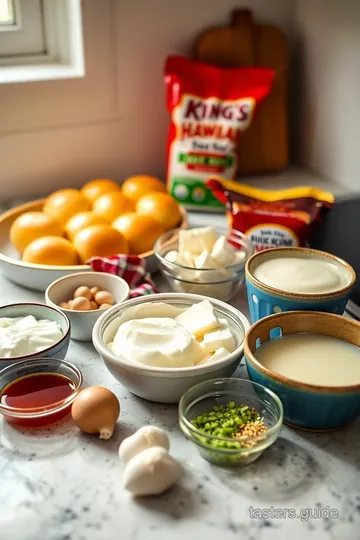 Korean Cream Cheese Garlic Buns ingredients