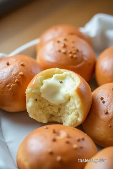 Korean Cream Cheese Garlic Buns presentation