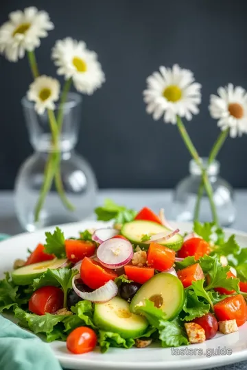 Vintage Glass Vases Salad presentation