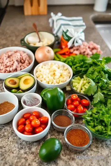 Sautéed Ground Turkey with Creamy Avocado ingredients