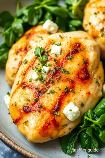 Goat Cheese and Herb Stuffed Chicken Breasts presentation