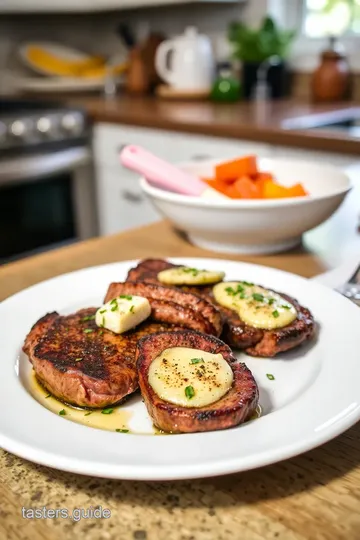 Perfectly Seared Sirloin Steak with Garlic Herb Butter steps