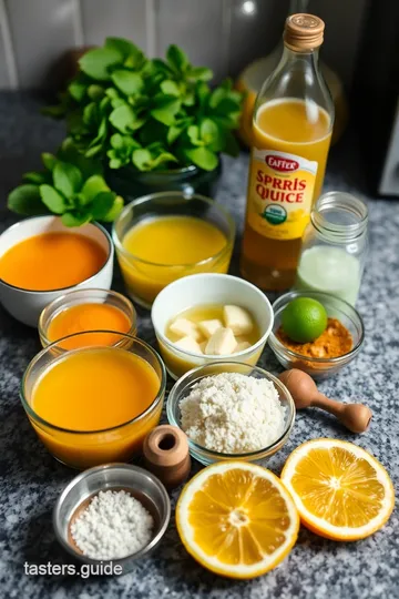 Sparkling Citrus Mocktail Fizz ingredients