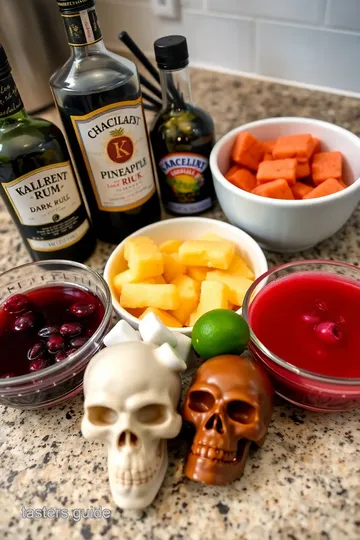 Spooktacular Skull Cocktails ingredients