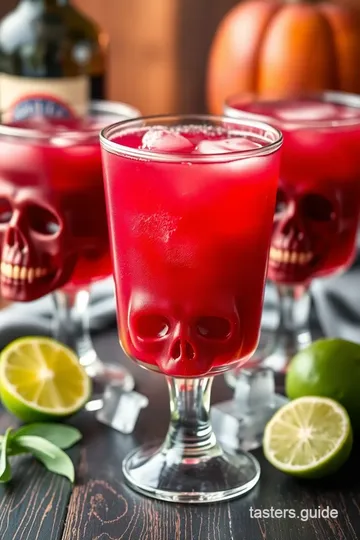 Spooktacular Skull Cocktails presentation