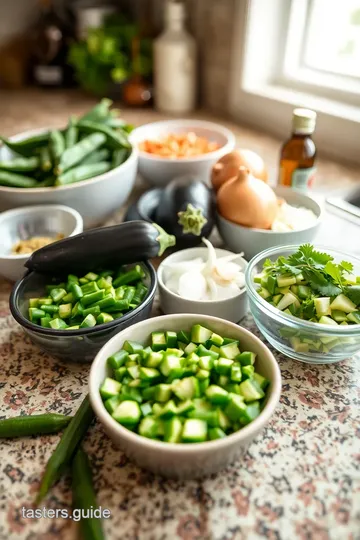 Stir-Fry Okra & Eggplant - Delicious Veggie Dish ingredients