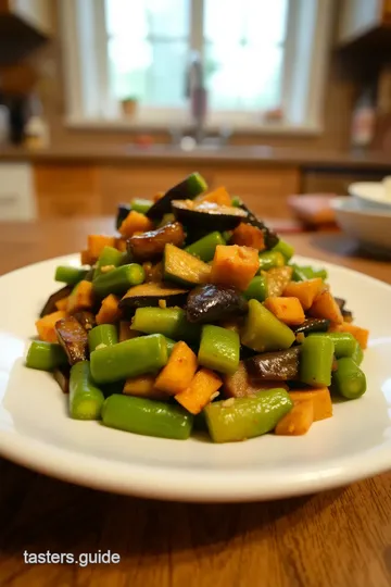 Stir-Fry Okra & Eggplant - Delicious Veggie Dish steps