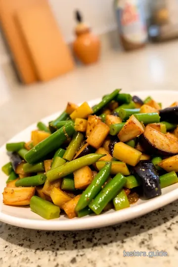 Okra and Eggplant Stir-Fry steps