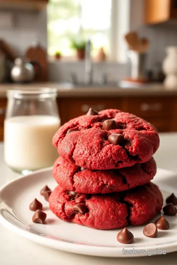 The Ultimate Red Velvet Chocolate Chip Cookies steps