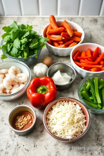 Pad Nang Shrimp ingredients