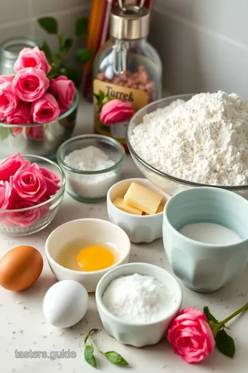 Whimsical Rose-Infused Sugar Cookies ingredients